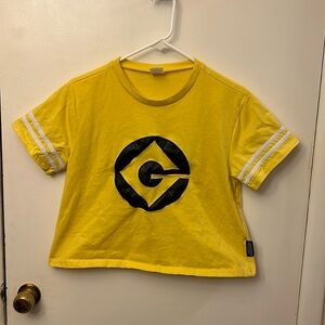 Minions Junior Crop T-shirt Yellow Size Medium
